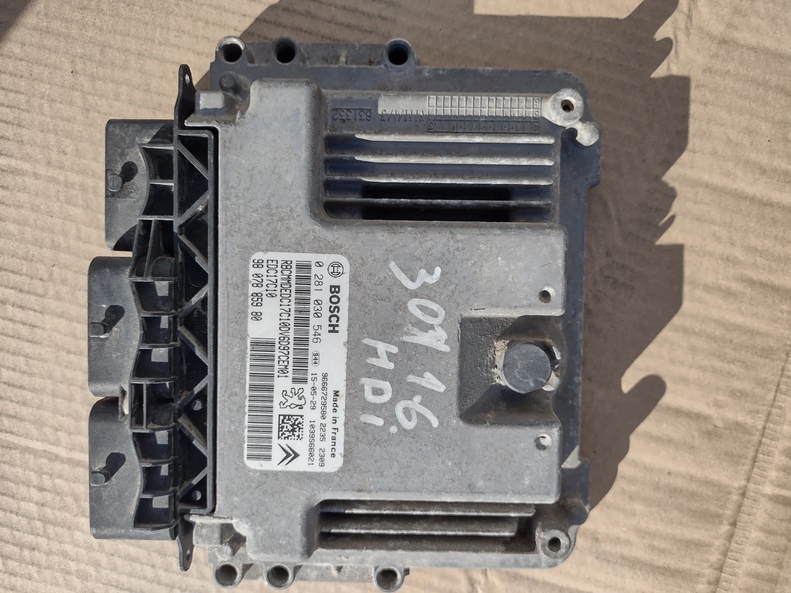 98 078 859 80  EDC17C10  �������� �������� PEUGEOT, CITROEN 1.6 HDI Bosch 0 281 030 546  | Mobile.bg � ����������� 4