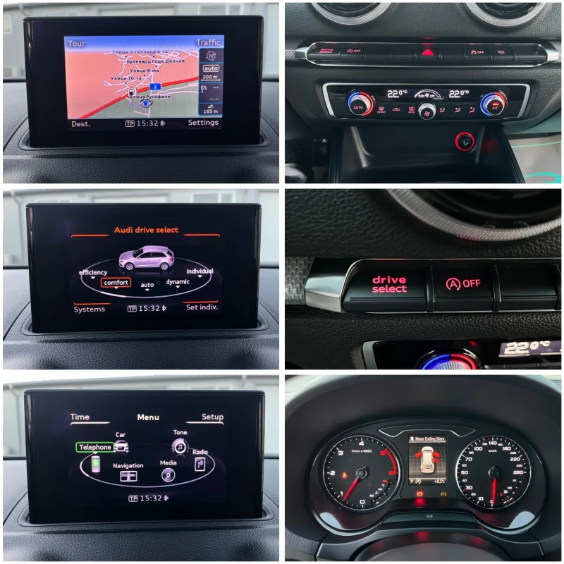 Audi A3 2, 0TDI-150k.с/АВТОМАТИК/НАВИГАЦИЯ/ТОП СЪСТОЯНИЕ!!, снимка 14 - Автомобили и джипове - 52541135