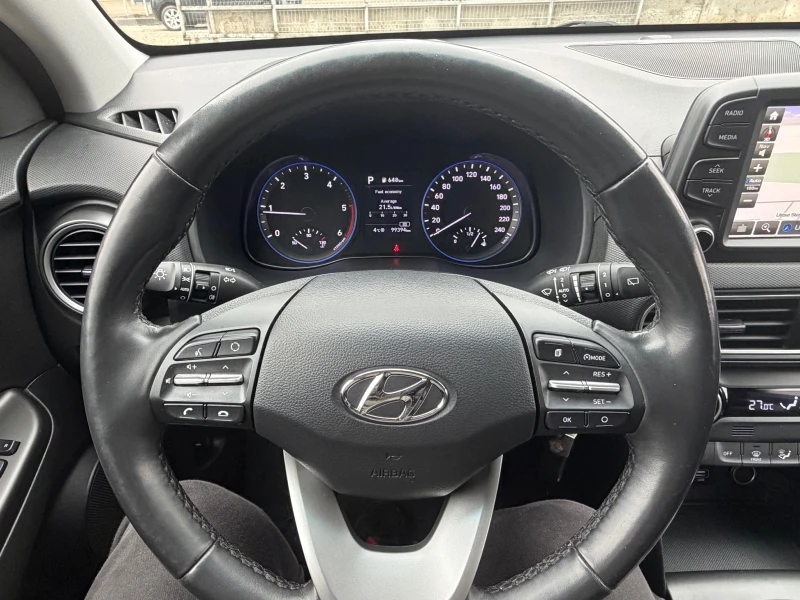 Hyundai Kona 1.6CRDI* 4X4* TOP* AVTOMAT* 099000KM, снимка 13 - Автомобили и джипове - 53468217