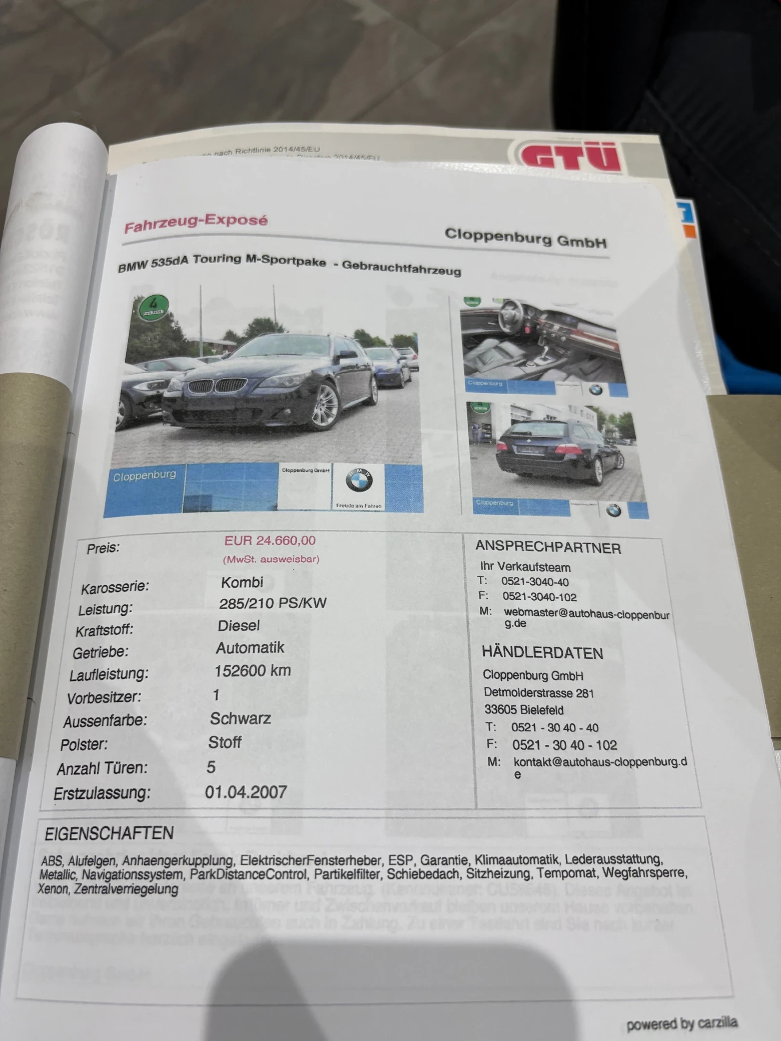 BMW 535 M-Pack/Distronic/L7, снимка 12 - Автомобили и джипове - 54775952