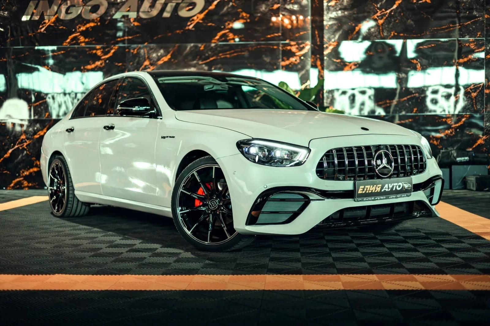 Mercedes-Benz E 220 D FULL AMG LINE FACELIFT BURMEISTER ЛИЗИНГ 100%, снимка 1