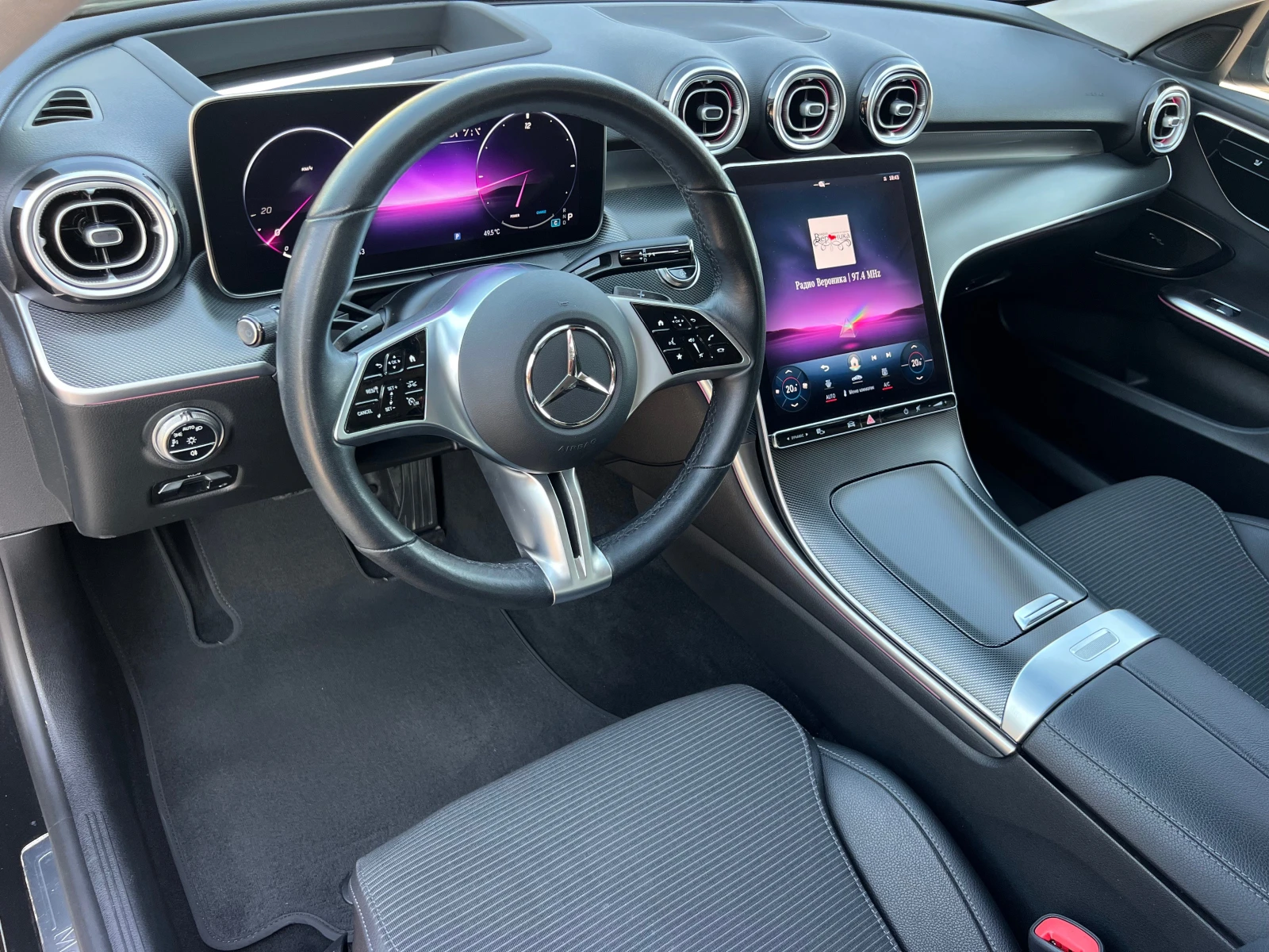 Mercedes-Benz C 300 d AMG/AMBIENT/MILD-HYBRID/LED/NAVI/360 KAMERA/FULL, снимка 12 - Автомобили и джипове - 55816080
