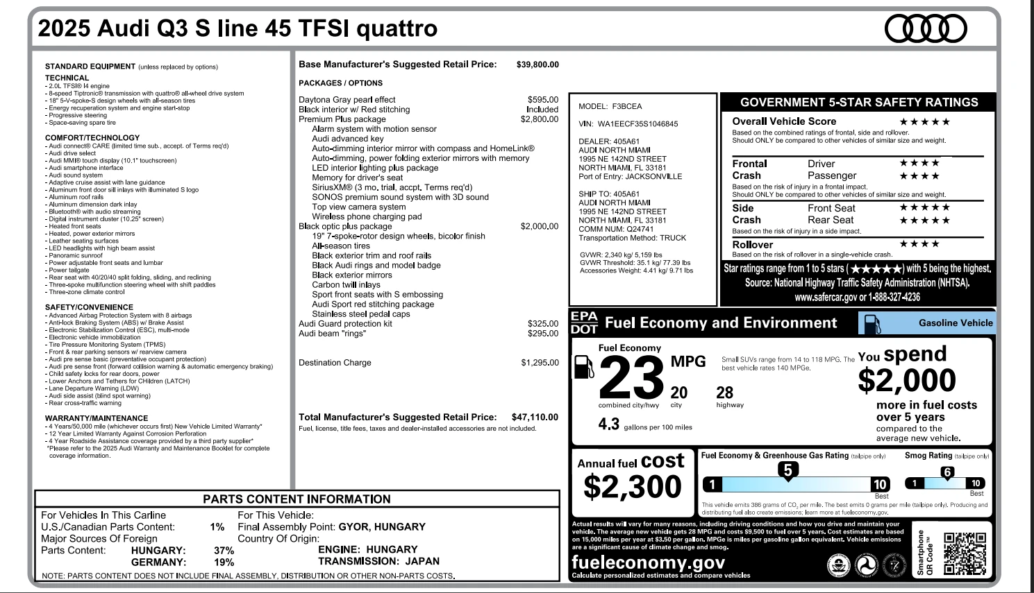 Audi Q3 45TFSI Quattro S-Line - Black Optic, снимка 11 - Автомобили и джипове - 54703356