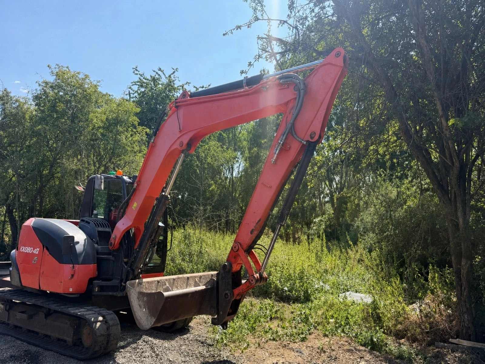 Багер Kubota KX080-4, снимка 3 - Индустриална техника - 56652436