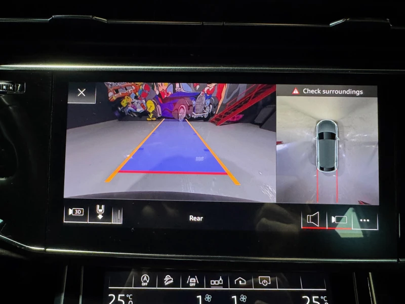 Audi Q8 BLACK OPTIC* S-LINE* B&O* DISTRONIK* PANO* ЗАЩИТНО, снимка 9 - Автомобили и джипове - 52815663