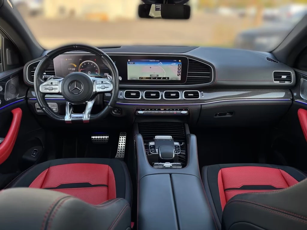 Mercedes-Benz GLE 63 S AMG S/612HP/COUPE/NIGHT/PANO/BURM/HUD/CARBON/539z, снимка 10 - Автомобили и джипове - 55147423