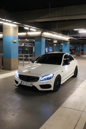 ����� �� �������� �� Mercedes-Benz C 43 AMG ����� ����/PERFORMANCE-EXHAUST/360CAMERA/NIGHTPACK