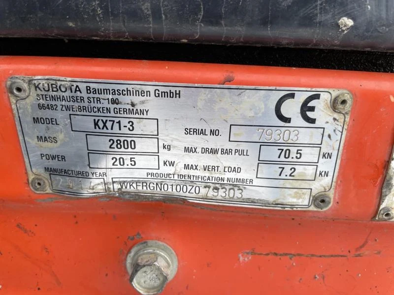 Багер Kubota KX71-3, снимка 14 - Индустриална техника - 35577000