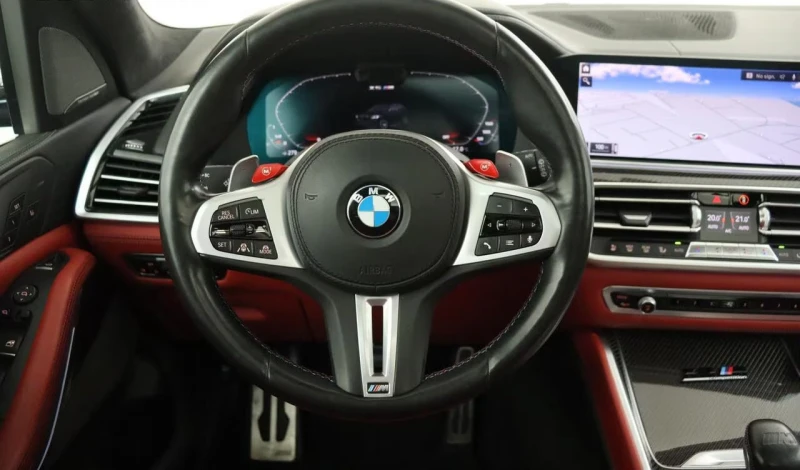 BMW X5M COMPETITION/625HP/CARBON/PANO/360/HUD/TV/H&K/679g, снимка 10 - Автомобили и джипове - 52851111