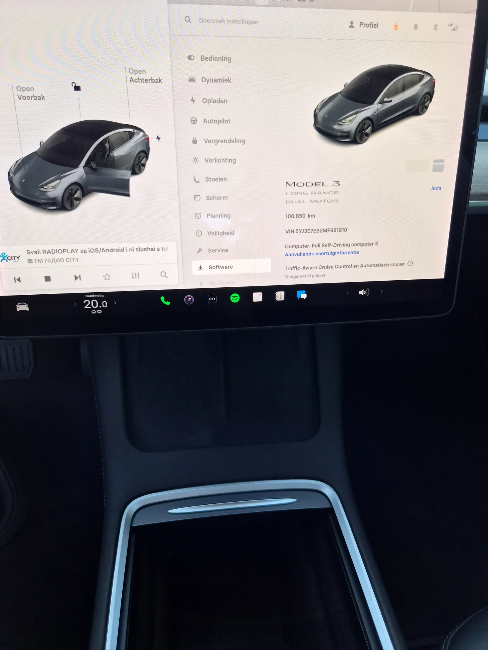 Tesla Model 3 21г/Long Range/Dual Motor/100000km, снимка 14 - Автомобили и джипове - 54921245