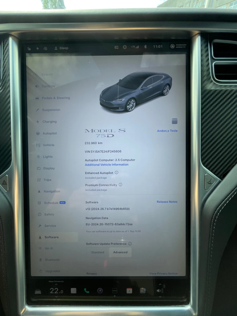 Tesla Model S 75D Европейска с CCS, снимка 10 - Автомобили и джипове - 47528823