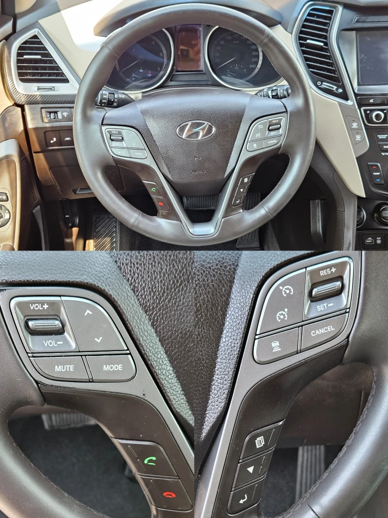 Hyundai Santa fe 2.2CRDI/4WD/PREMIUM/200k/LED/NAVI/БЛУТУ/EURO6B/ТОП, снимка 11 - Автомобили и джипове - 47042763