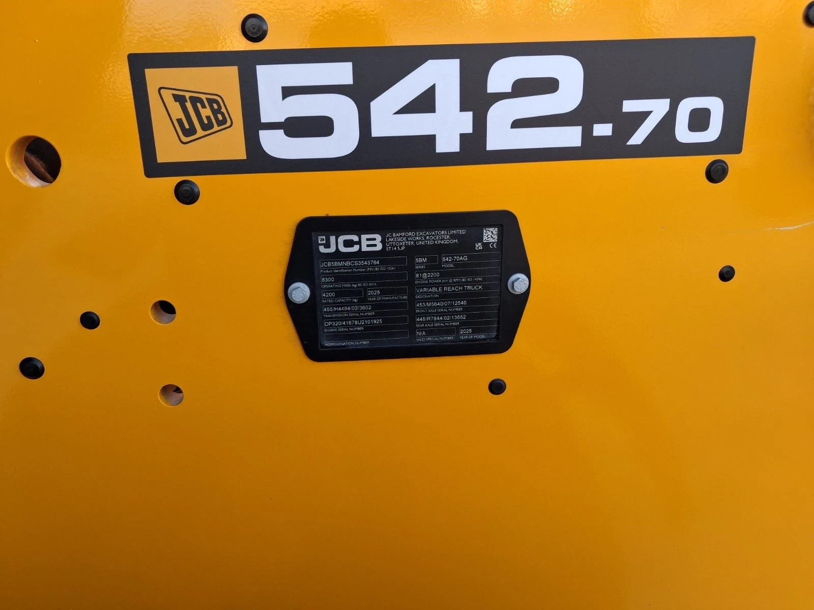 Челен товарач JCB 542.70, снимка 6 - Индустриална техника - 55736215