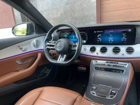 Mercedes-Benz E 300 de, AMG, 100% Реални Км, ФУЛ ЕКСТРИ! Кафяв Салон!, снимка 13