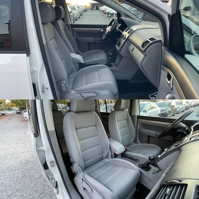 VW Touran 2.0TDI UNITED ЕДИН СОБСТВЕНИК СЕРВИЗНА ИСТОРИЯ, снимка 12 - Автомобили и джипове - 47792097