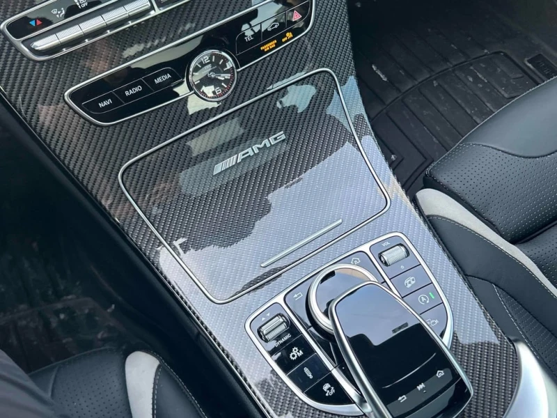 Mercedes-Benz C 63 AMG * S * CARFAX * BURMESTER * CARBON * PANO * ПОДГРЕВ, снимка 9 - Автомобили и джипове - 53344618