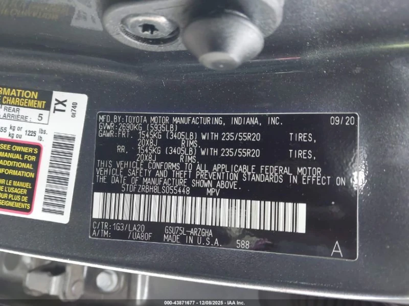 Toyota Highlander 3.5L V-6 DI, DOHC, VVT, 295HP All Wheel Drive, снимка 16 - Автомобили и джипове - 52915347