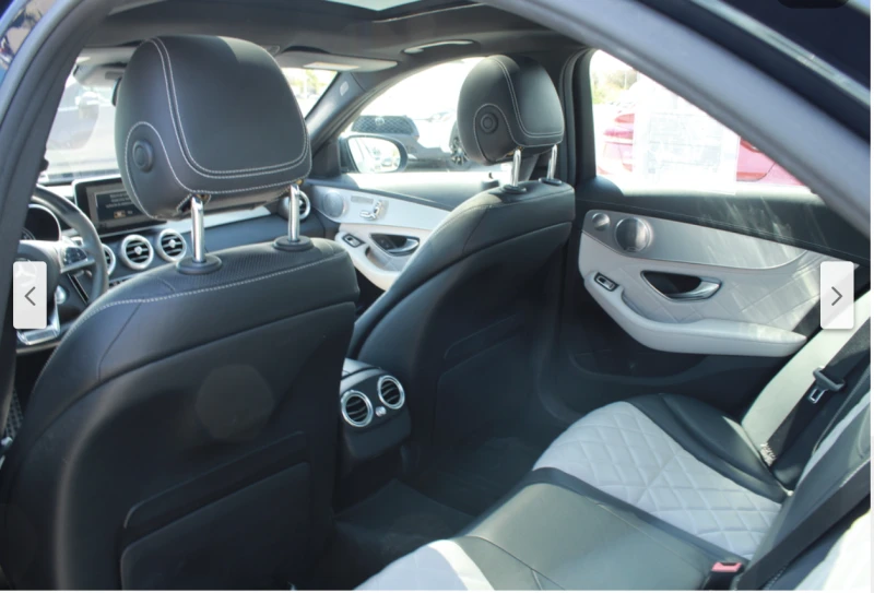 Mercedes-Benz C 450 AMG BURMESTER* DESIGNO* 4MATIC* 360КАМЕРА* LANE* ASSIS, снимка 15 - Автомобили и джипове - 52157212