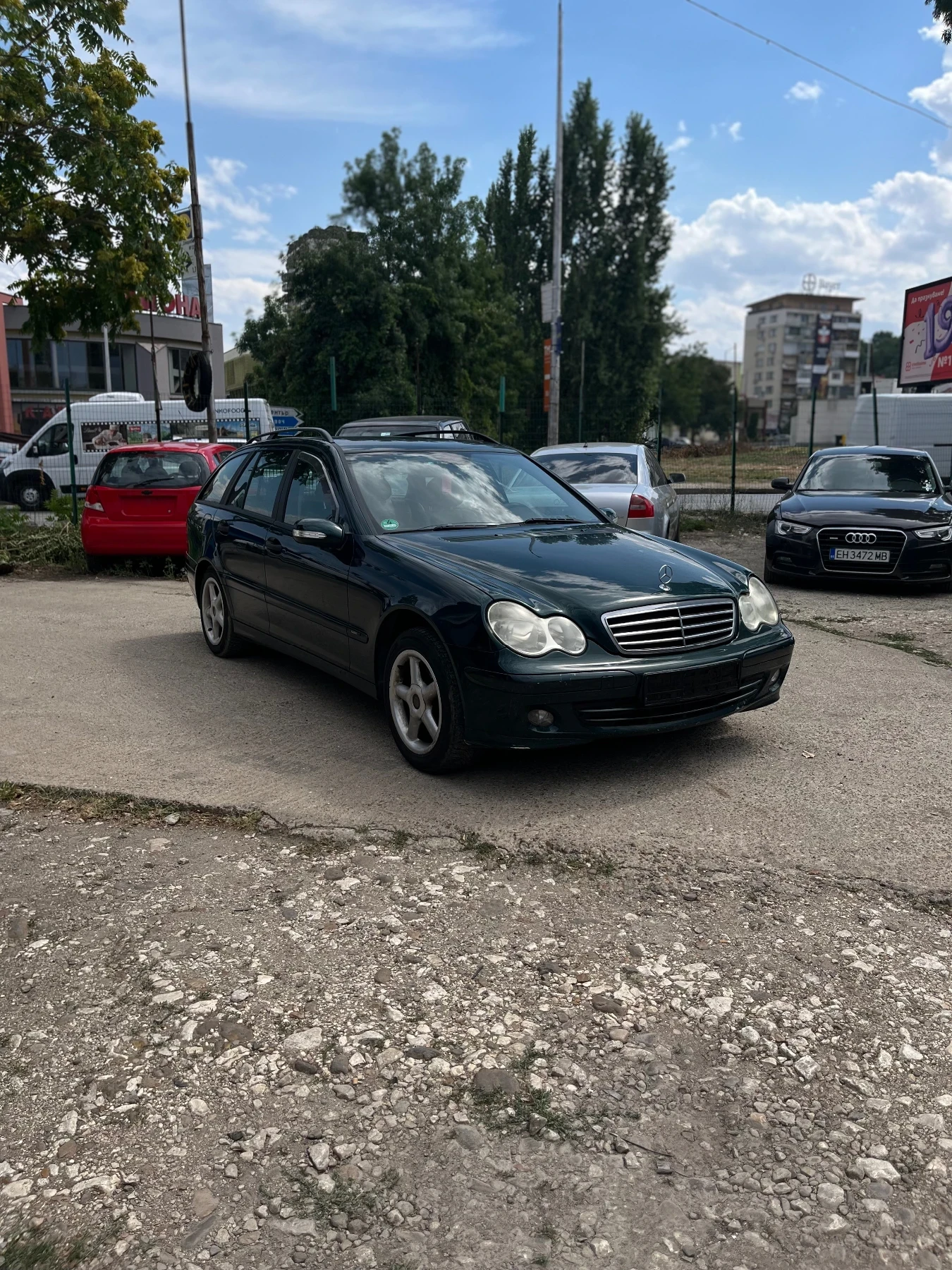 Mercedes-Benz C 180 КОМПРЕСОР//АВТОМАТИК//КОЖА//ГАЗ//НОВ ВНОС, снимка 1