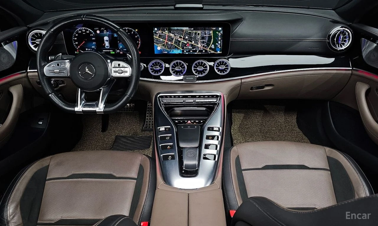 Mercedes-Benz AMG GT 43 4MATIC+ * ПОДГРЕВ* ОБДУХВАНЕ* 360 КАМЕРА, снимка 4 - Автомобили и джипове - 54737219