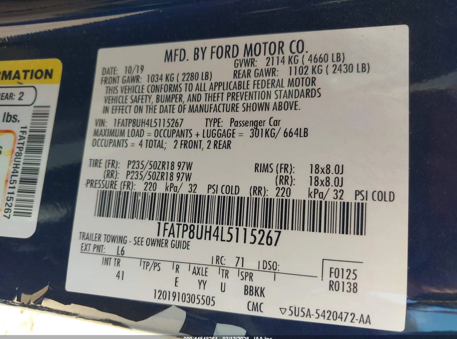 Ford Mustang, снимка 9 - Автомобили и джипове - 54308996