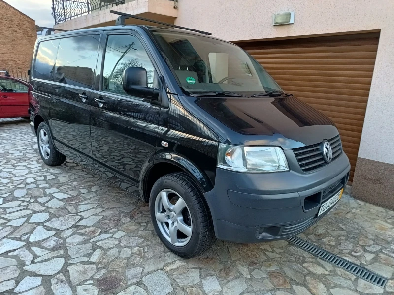 VW Transporter 1, 9TDI 102kc Клима , снимка 1 - Бусове и автобуси - 48087068