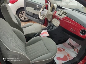 Fiat 500 1.2/69kc, бензин, климатик, панорама, 119х.км , снимка 8