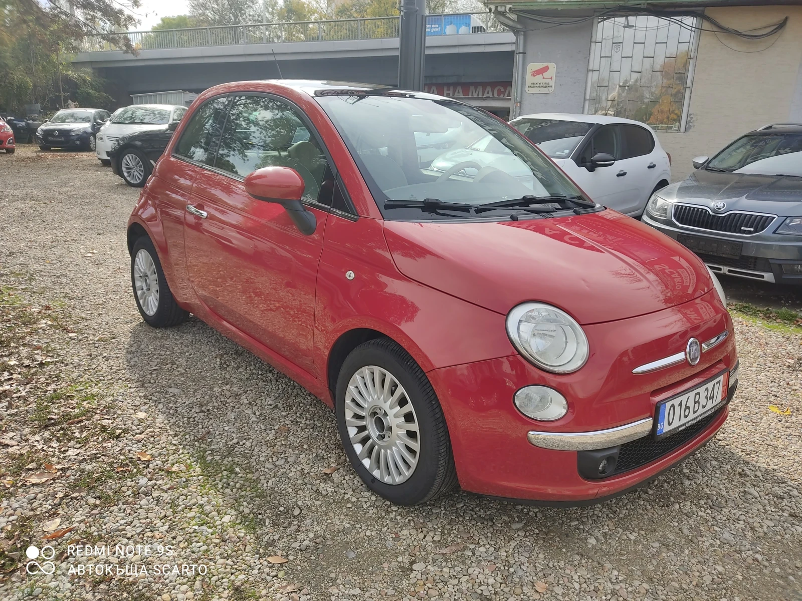 Fiat 500 1.2/69kc, бензин, климатик, панорама, 119х.км , снимка 1