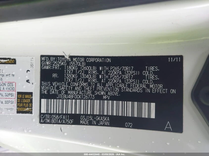 Toyota Fj cruiser 4.0l, снимка 9 - Автомобили и джипове - 53941330