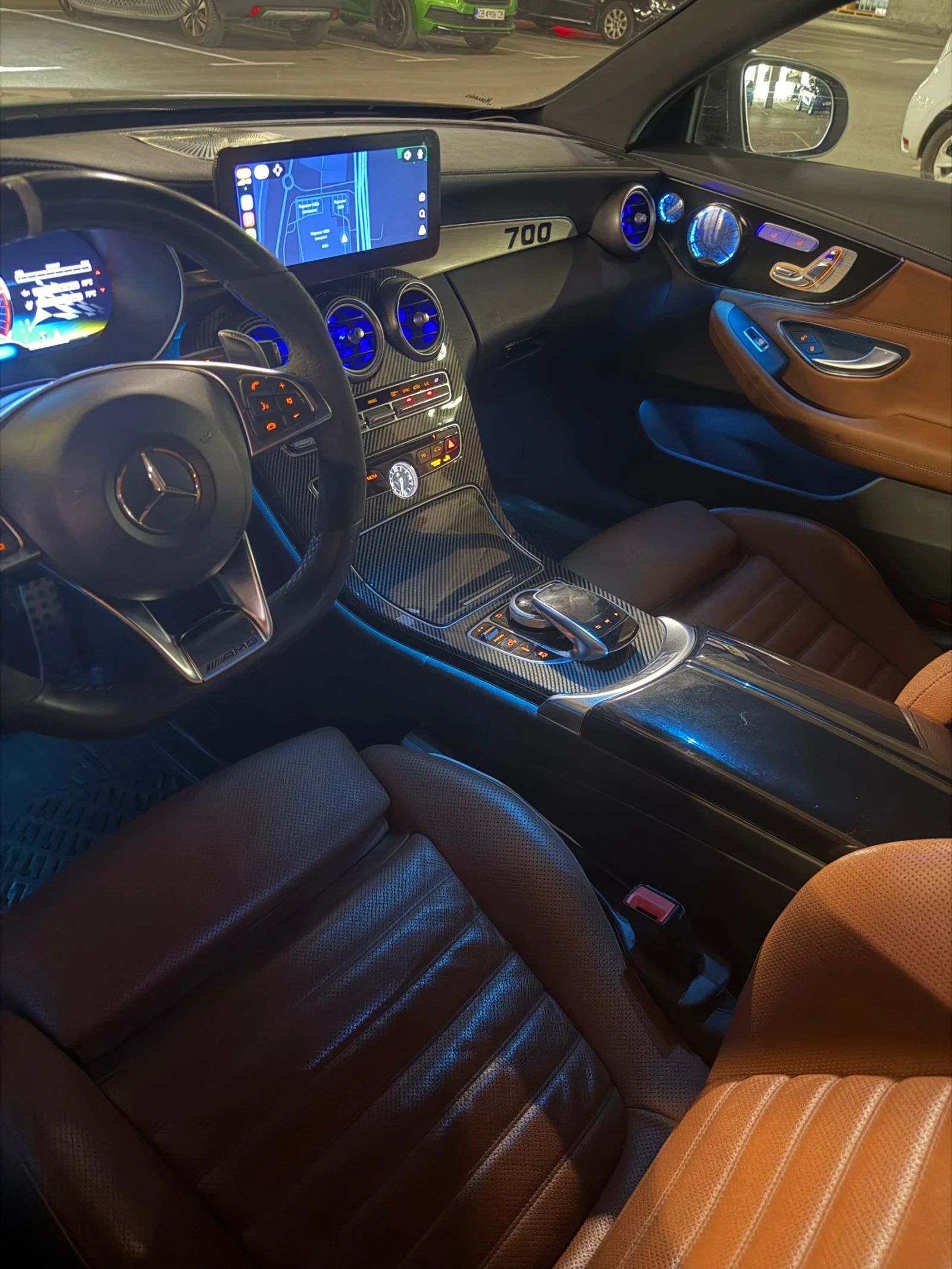 Mercedes-Benz C 43 AMG BRABUS 700 VIP!!!, снимка 11 - Автомобили и джипове - 55675355