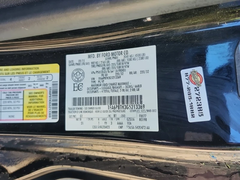 Ford Mustang * ECOBOOST * CARFAX * ЦЕНА ДО БГ, снимка 15 - Автомобили и джипове - 52795154