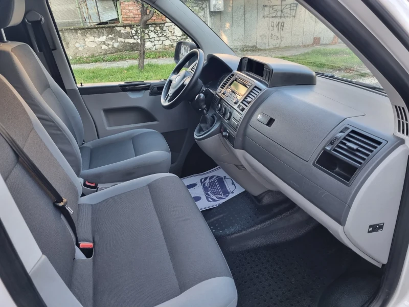 VW Transporter 2.0 TDI* ОХЛАЖДАЩА СИСТЕМА* КЛИМА* ДЪЛГА БАЗА* 6ск, снимка 12 - Бусове и автобуси - 52699839