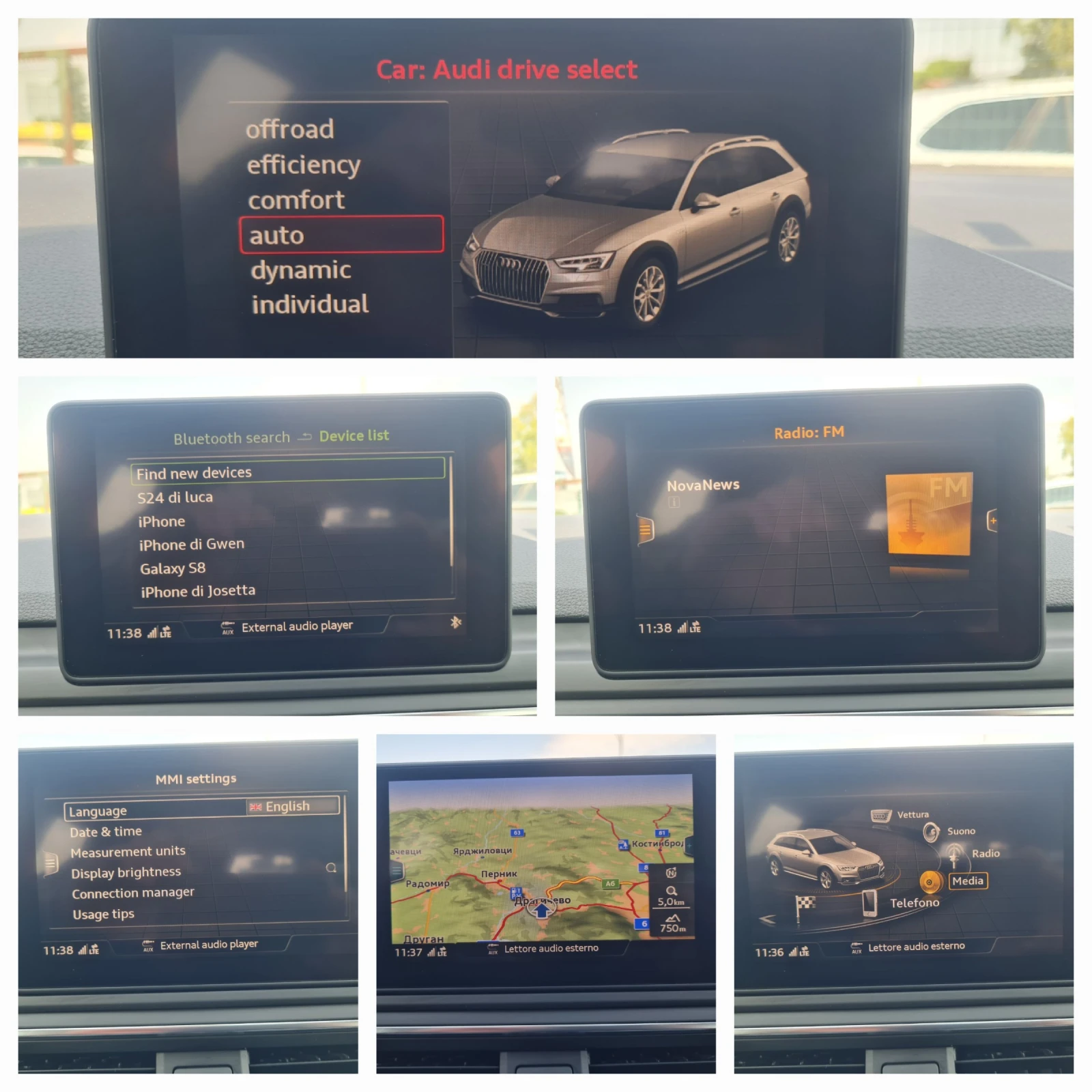 Audi A4 Allroad 2.0TDI ALLROAD NAVI DRIVE SELECT 6SPEED TEMPOMAT , снимка 11 - Автомобили и джипове - 55785916