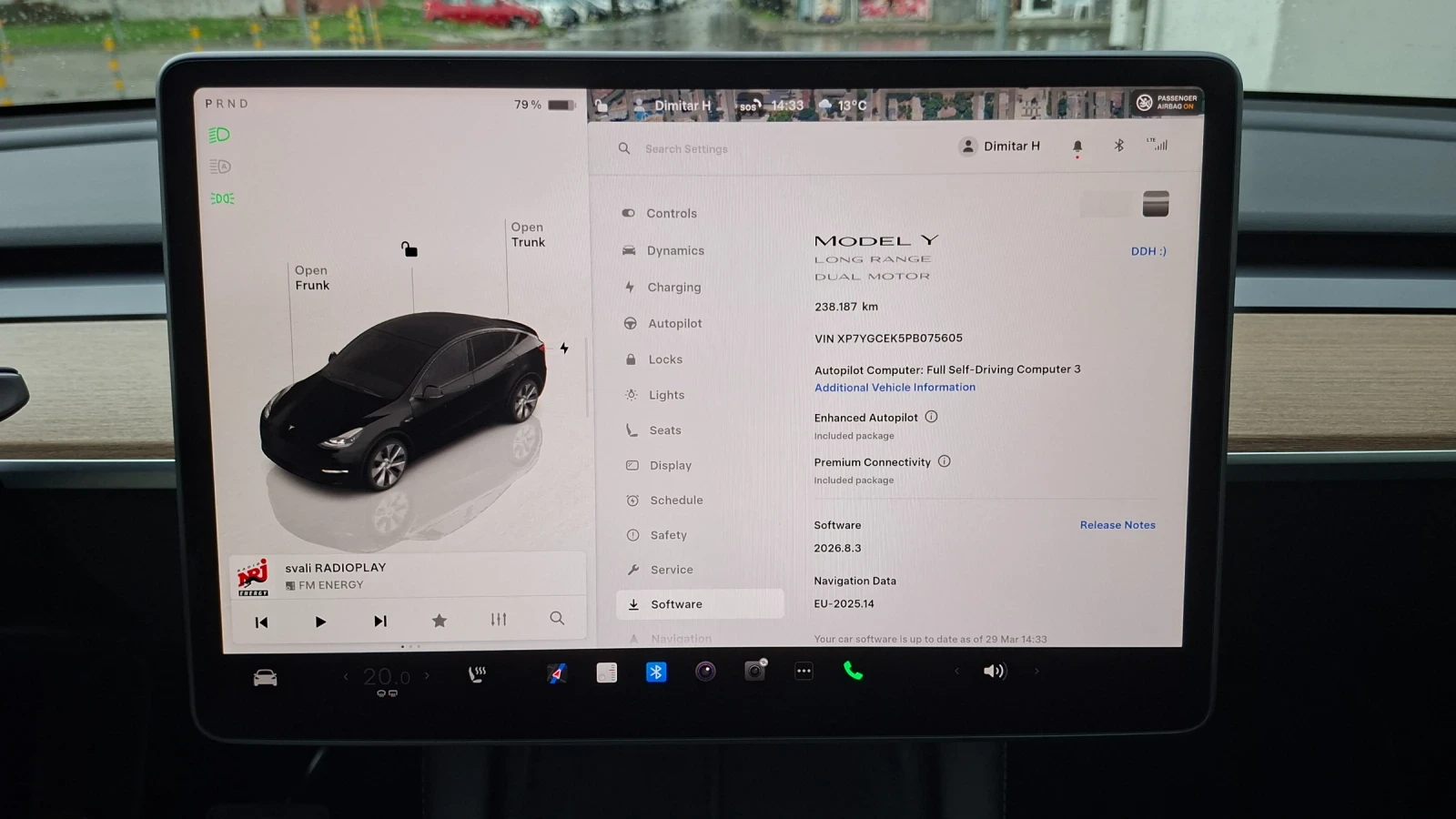Tesla Model Y Long Range 82kw 4x4 AMD, снимка 9 - Автомобили и джипове - 54096531