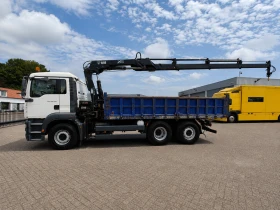 Man 26 TGA 26.320 6x2 Самосвал с кран HIAB 166E-5 HIPRO, снимка 12