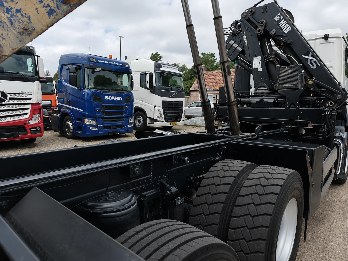 Man 26 TGA 26.320 6x2 Самосвал с кран HIAB 166E-5 HIPRO, снимка 11 - Камиони - 55086769