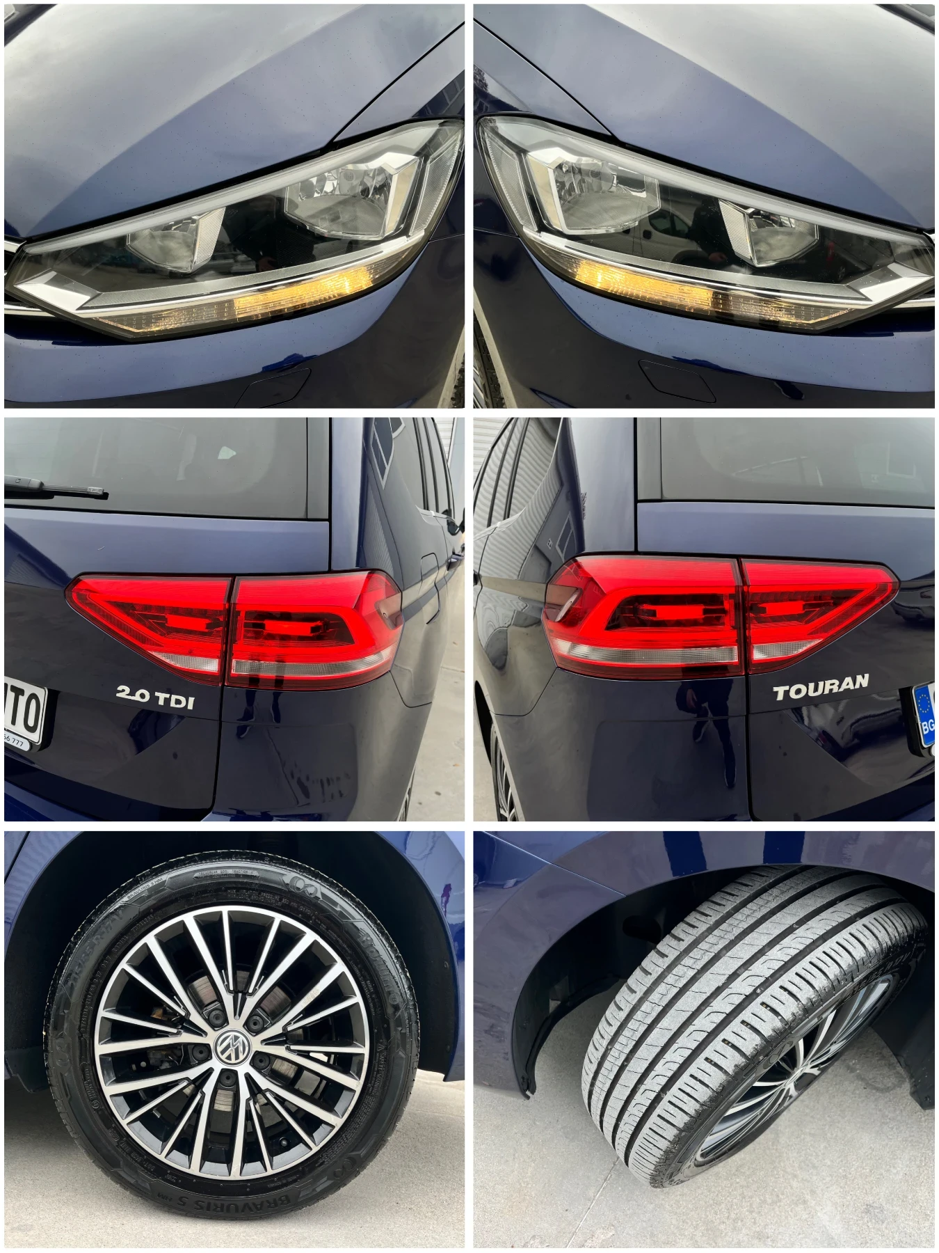 VW Touran 2, 0TDI-150k.c/6+ 1///NAVI/KEYLESS!! | Mobile.bg   16