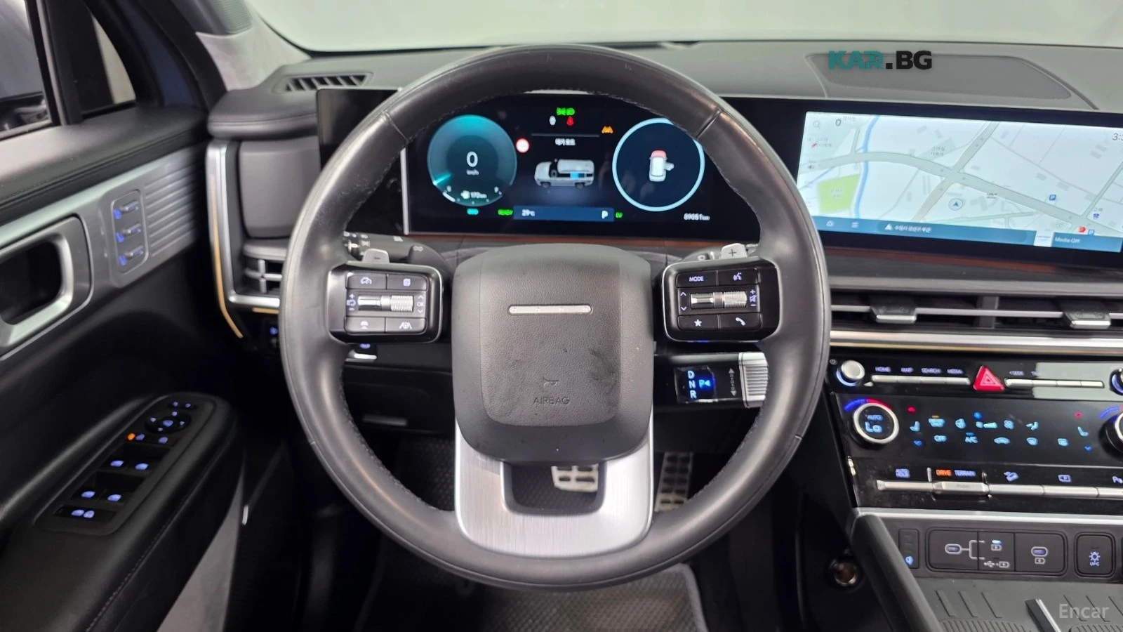 Hyundai Santa fe 1.6HEV* 4WD* CALLIGRAPHY* ПОДГРЕВ* ОБДУХВАНЕ* 360*, снимка 11 - Автомобили и джипове - 56102338