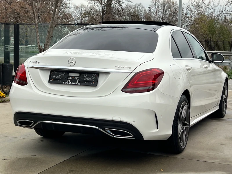 Mercedes-Benz C 220 d, 9G, 4-MATIC, AMG LINE, MULTIBEAM, CAMERA, ПОДГР, снимка 5 - Автомобили и джипове - 52693514