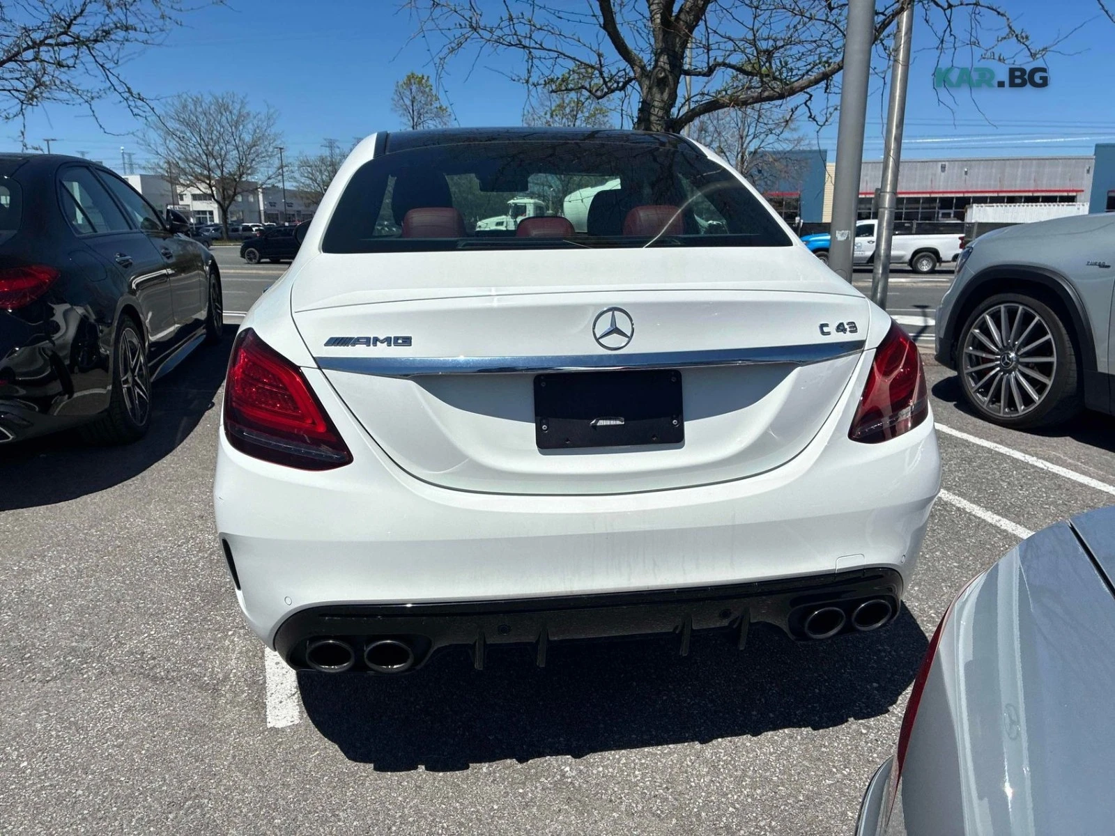 Mercedes-Benz C 43 AMG 4MATIC BURG RED INT Автокредит Цена до България, снимка 4 - Автомобили и джипове - 54794219