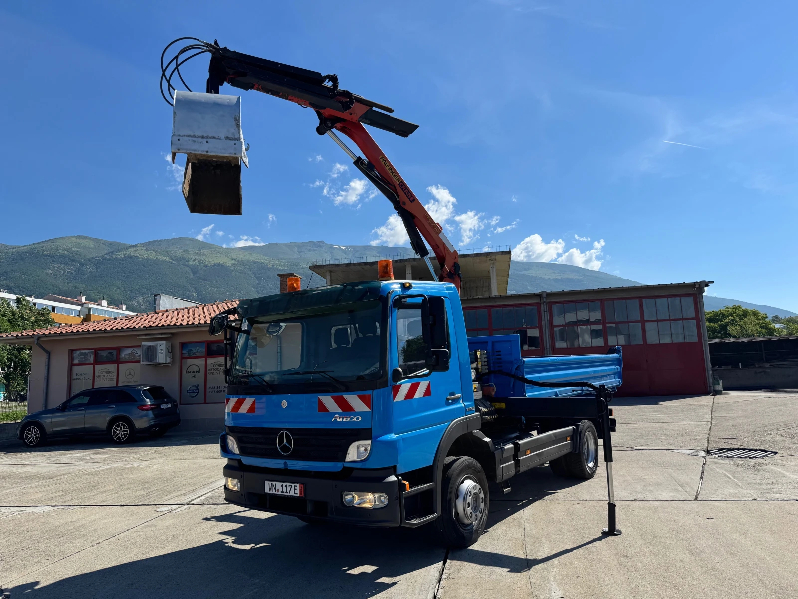 Mercedes-Benz Atego 1218 Palfinger 7001 EURO4 .6.2т. полезен товар, снимка 9 - Камиони - 54844264