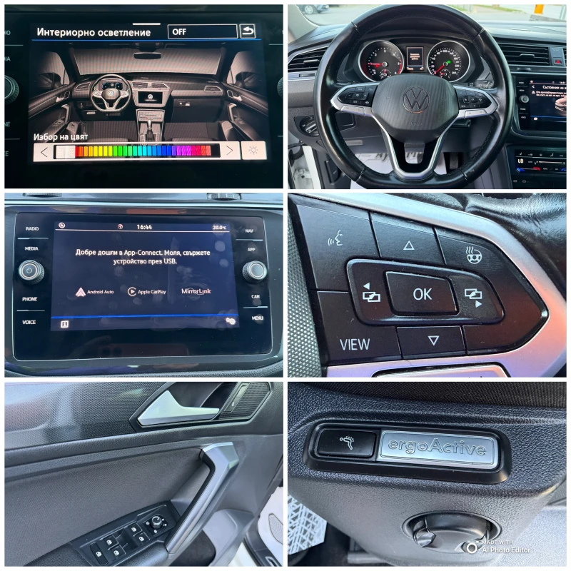 VW Tiguan 2.0 AVT KAMERA LED, снимка 12 - Автомобили и джипове - 52258199