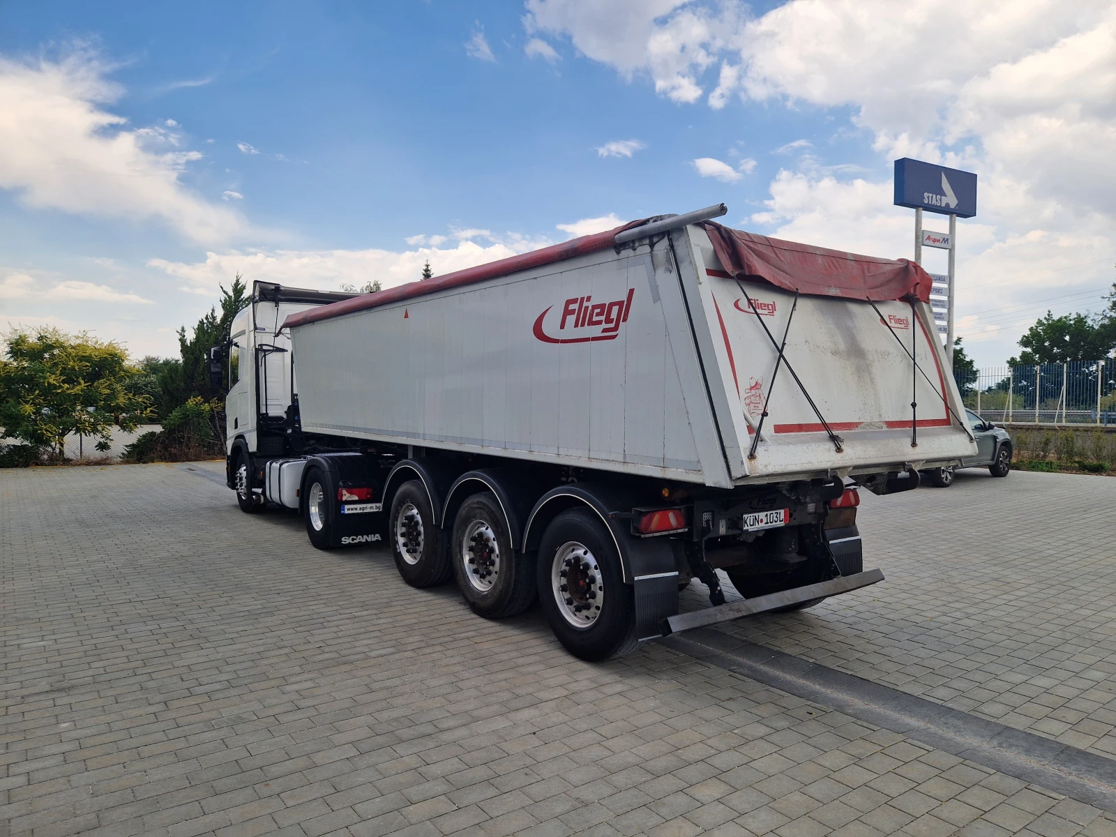 Scania R 410 Композиция с гондола, полезен товар 28 т., снимка 4 - Камиони - 55085222