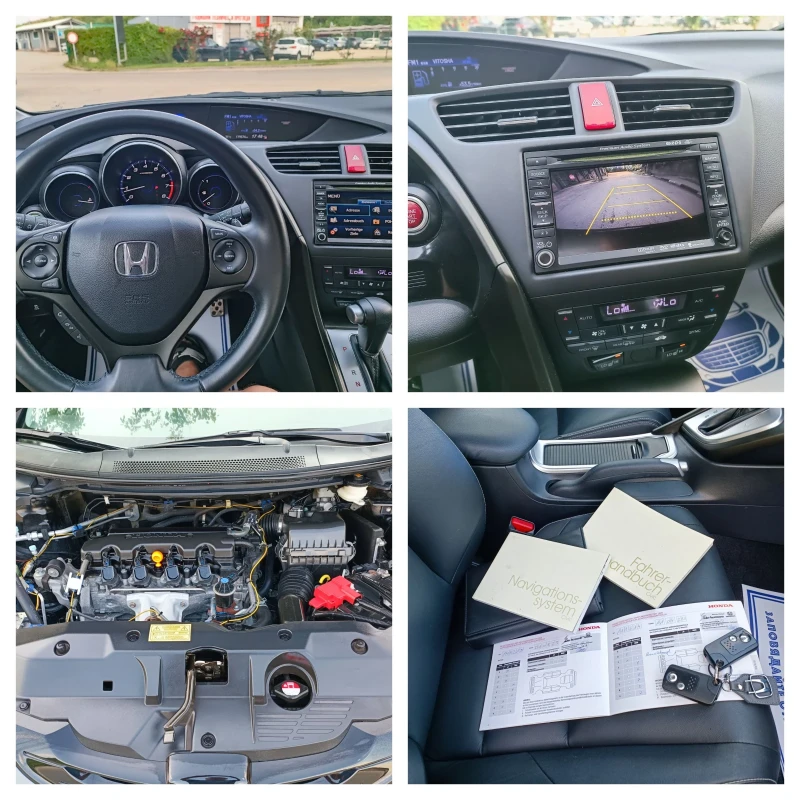 Honda Civic 1.8i-140кс-ШВЕЙЦАРИЯ-АВТОМАТ-NAVI-Keyless-FULL , снимка 17 - Автомобили и джипове - 50632916