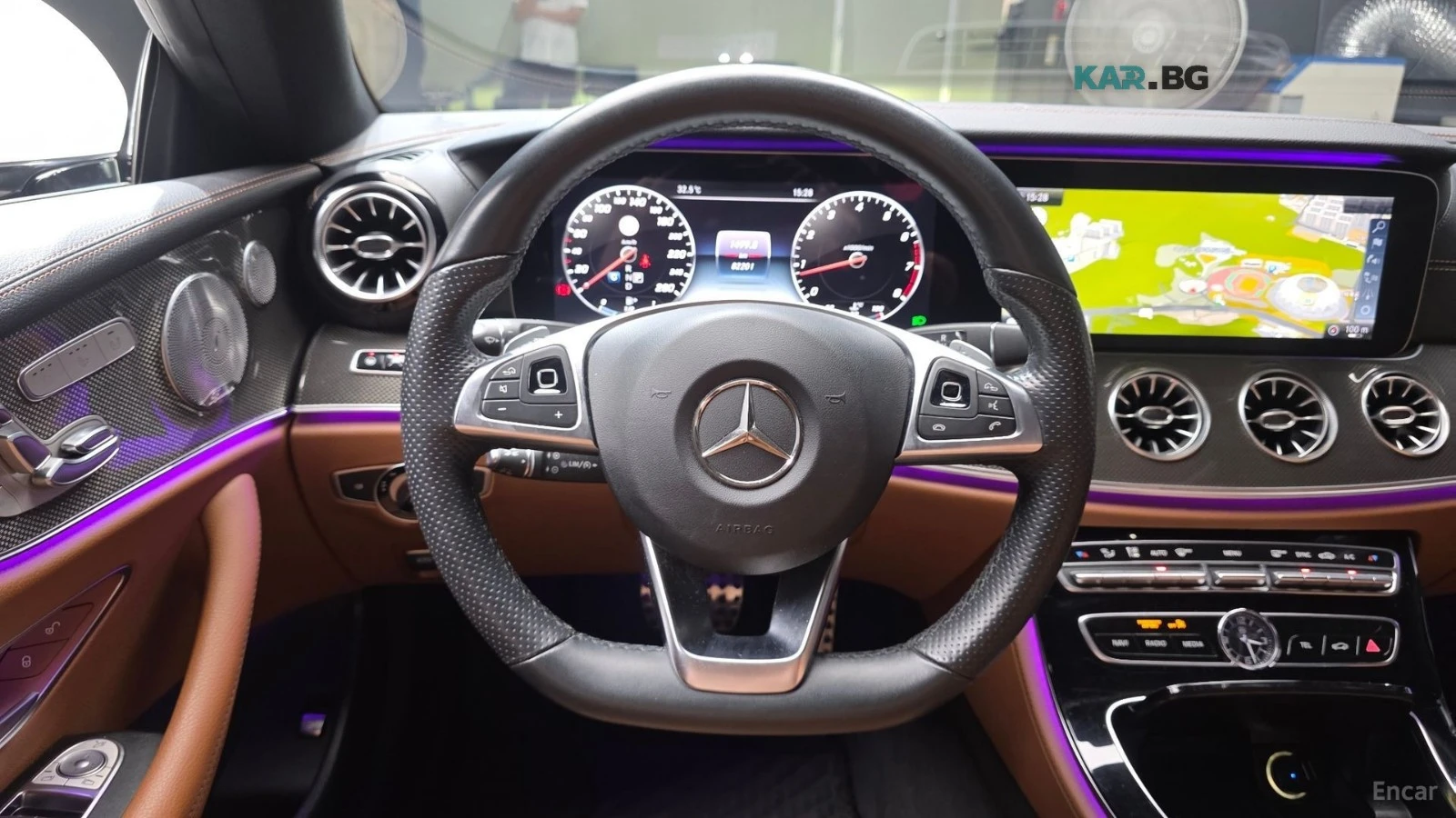 Mercedes-Benz E 400 4MATIC* DISTRONIC* 360* ПОДГРЕВ* ОБДУХВАНЕ* ХЕДЪП*, снимка 6 - Автомобили и джипове - 55818416
