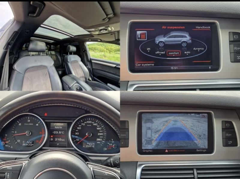 Audi Q7 3.0TDI 3xS-line SideAssist Ambient BOSE като нова, снимка 12 - Автомобили и джипове - 52440513
