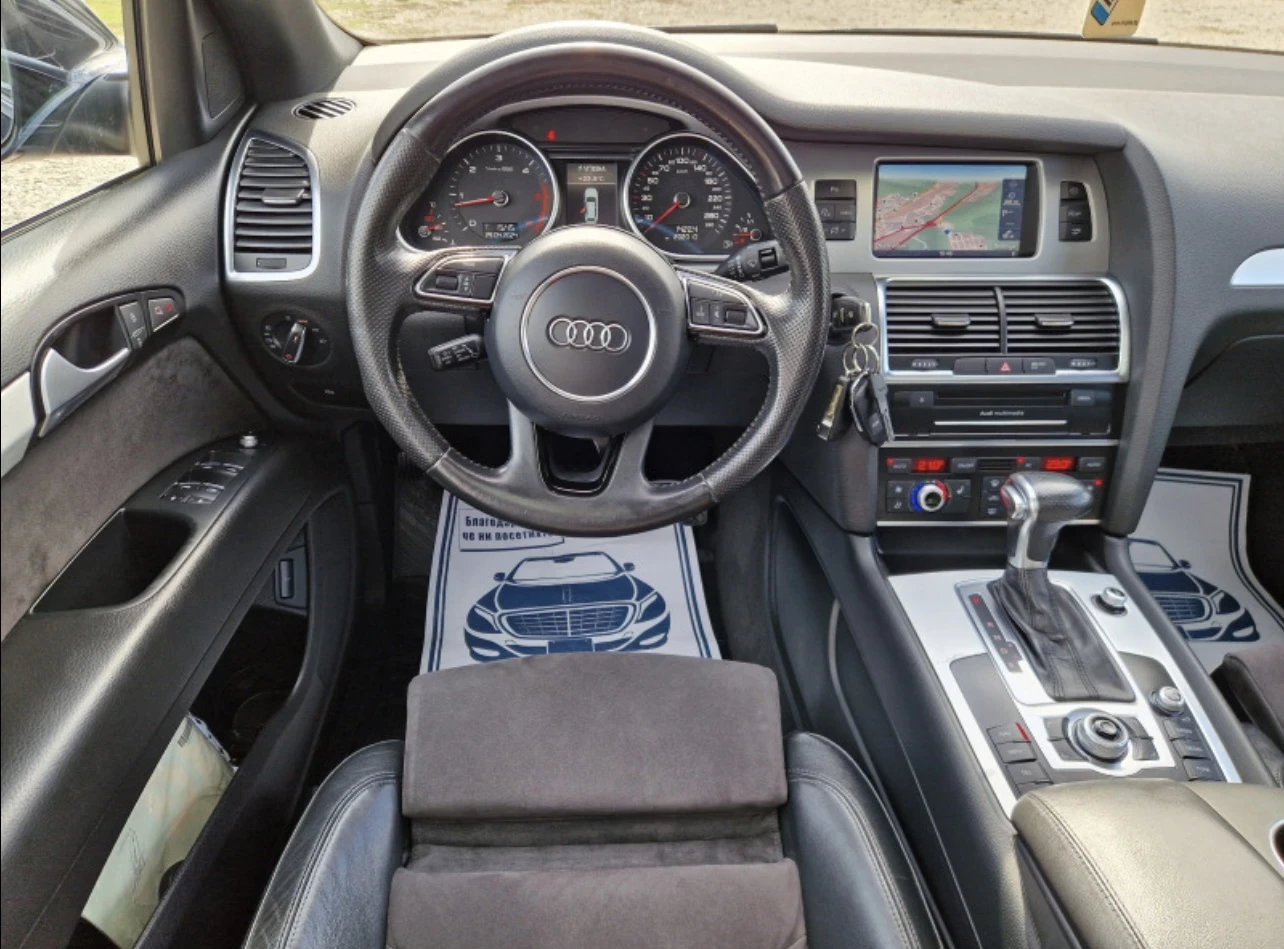 Audi Q7 3.0TDI 3xS-line SideAssist Ambient BOSE като нова - изображение 9