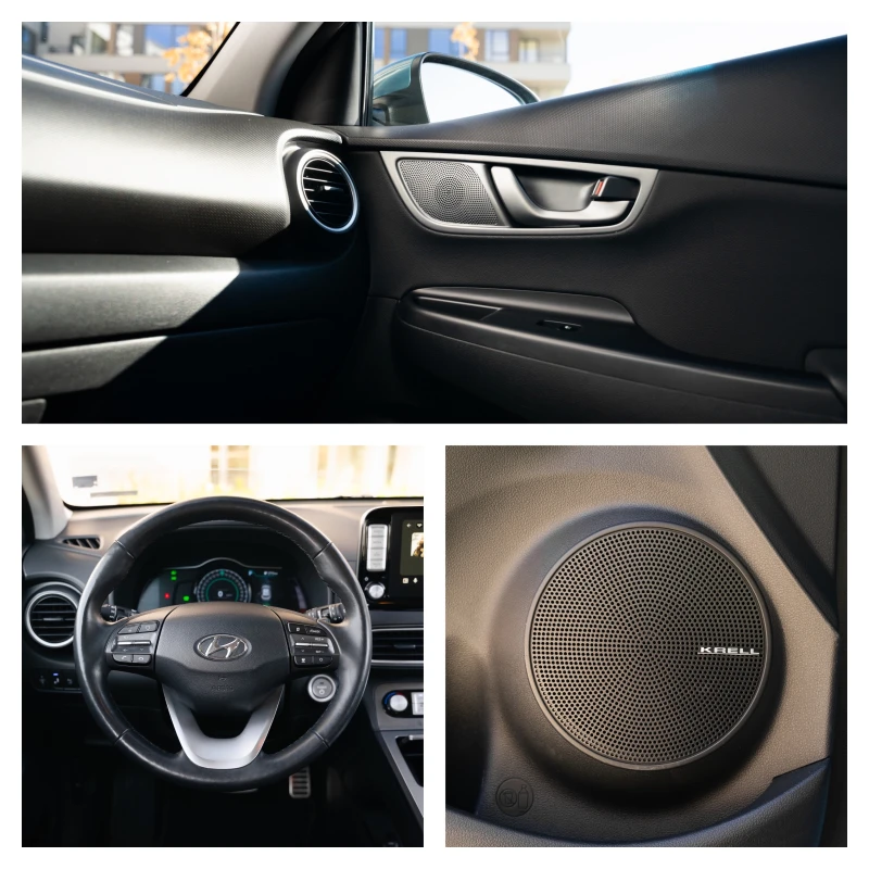 Hyundai Kona PREMIUM* 64KW* НОВА БАТЕРИЯ* ЛИЗИНГ* , снимка 12 - Автомобили и джипове - 52141499