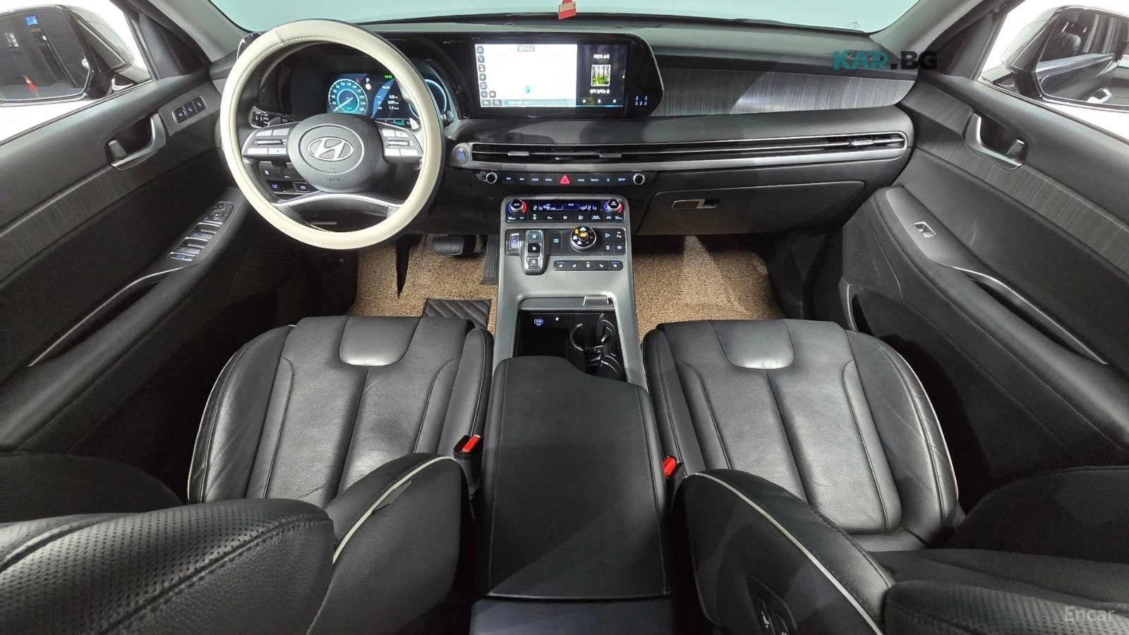 Hyundai Palisade Le Blanc* 4WD* 360* ОБДУХВ* КАМЕРА* PANO* HUD* , снимка 7 - Автомобили и джипове - 55286969