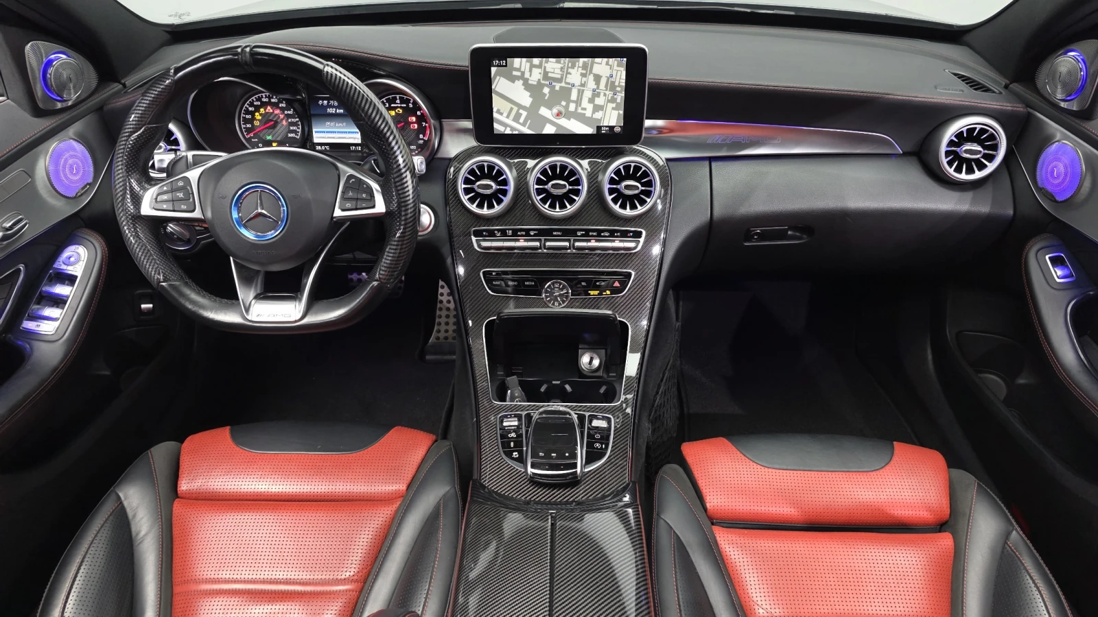 Mercedes-Benz C 63 AMG HUD* PANAMERICANA* 360* AMBIENT* BURMASTER* КРАЙНА, снимка 7 - Автомобили и джипове - 55194580